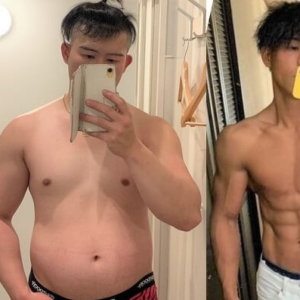105kgの大食い男性がたった半年で33kg痩せた方法【筋トレで大変身!ビフォーアフター】