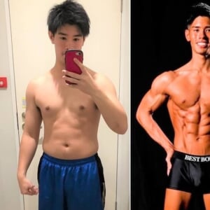意識したのはプロテインだけ!体脂肪20%からカッコイイ身体に【筋トレで大変身!ビフォーアフター】