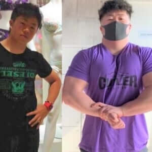 筋トレで30kg増量!? 極太な腕を手に入れた男 【筋トレで大変身!ビフォーアフター】