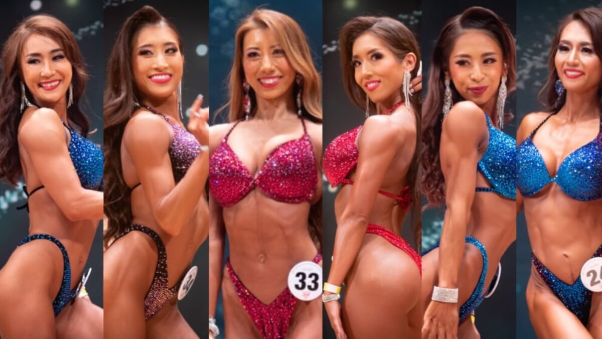 JBBF】絶対女王・安井の国内無敗が確定。ビキニ日本一を競ったTOP6の艶