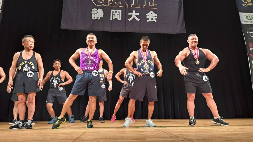 メンズタンクトップ168cm以下級表彰