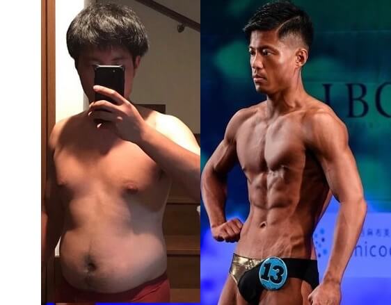 体重84kg→60kg（２年後）