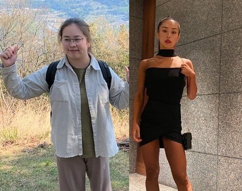 Before After ７カ月で22kg減