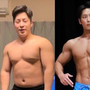 【筋トレ ビフォーアフター】自称マッチョの甘党男子が「デブ」と言われ半年後に20kg減