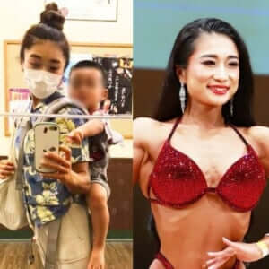 産後の体形改善のため息子をおんぶしてトレーニングする超活発系ママ