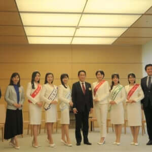 岸田総理大臣を2023年ミス日本受賞者6名が表敬 【ミス日本便り】