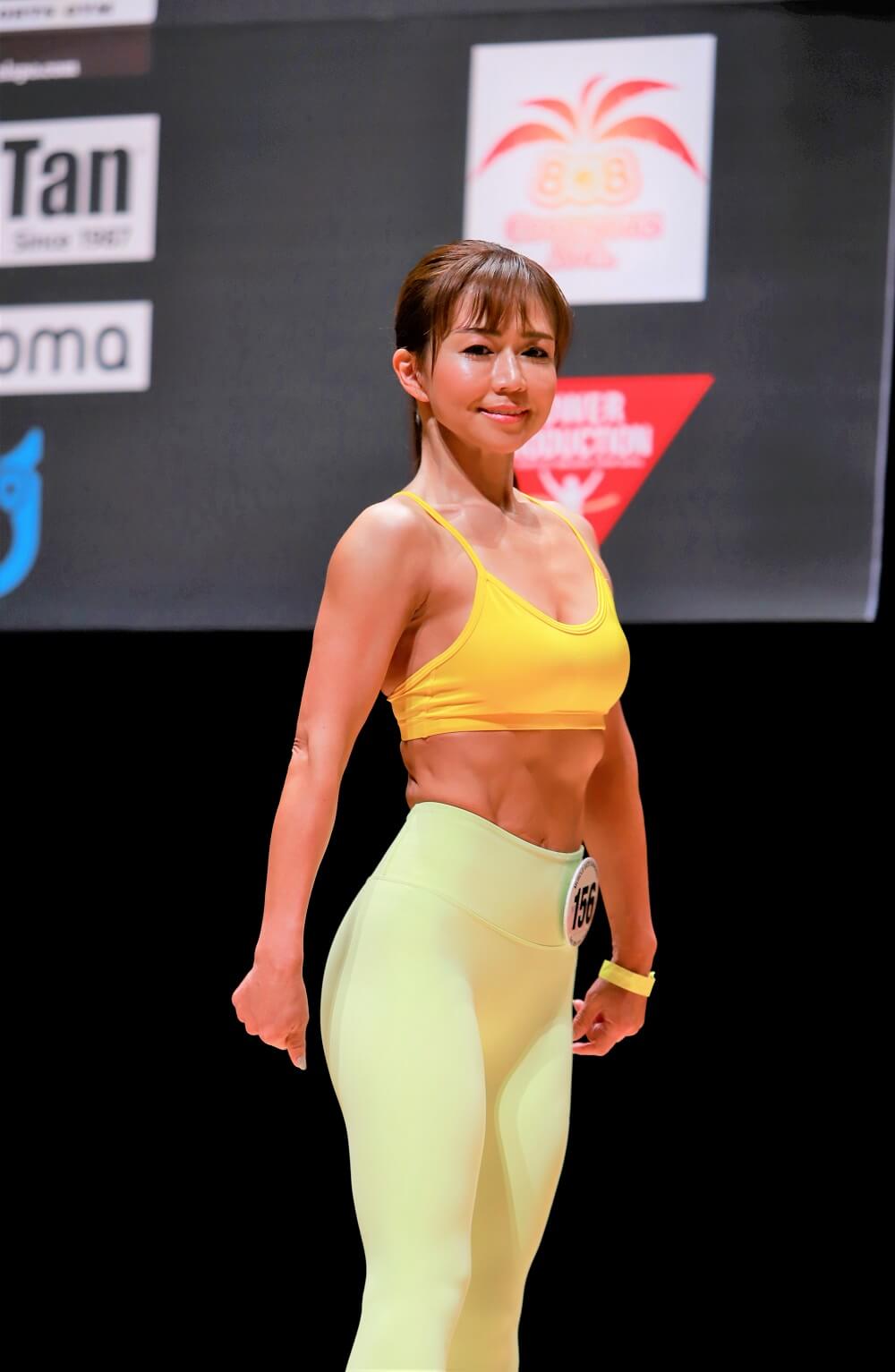 山本ひろこさん（マッスルゲート神奈川 ウーマンズレギンス158cm以下級）