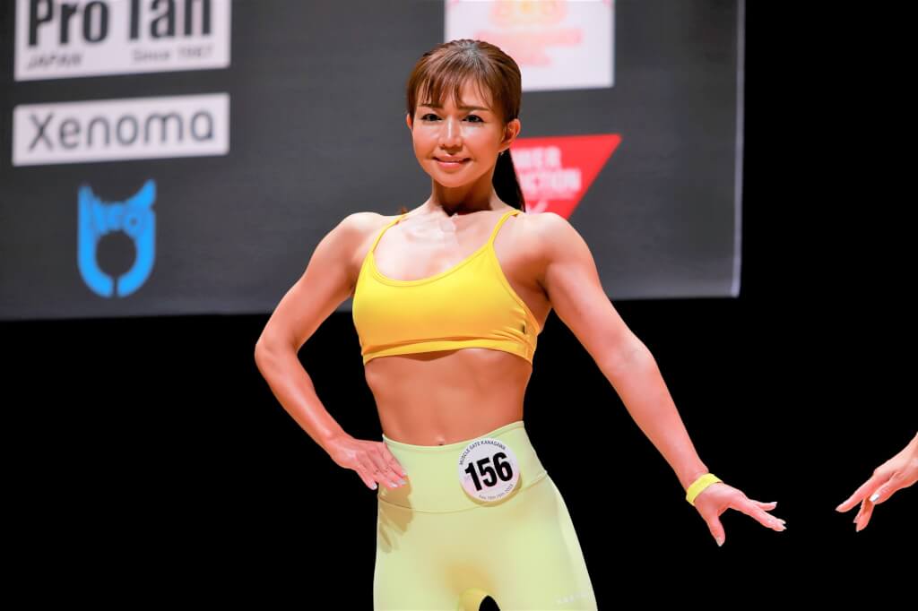 山本ひろこさん（マッスルゲート神奈川 ウーマンズレギンス158cm以下級）
