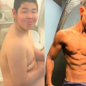 【筋トレ ビフォーアフター】体重100kg近くの元野球少年が3年半後キレッキレに劇的変化