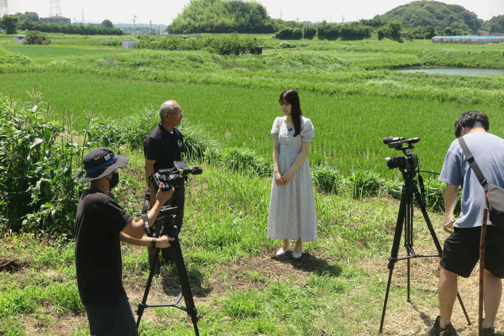 竹田聖彩さんの動画撮影風景