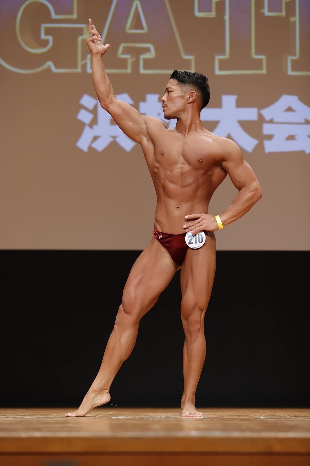 マッスルゲート浜松大会 ボディビル新人の部優勝 珍田拓実さん