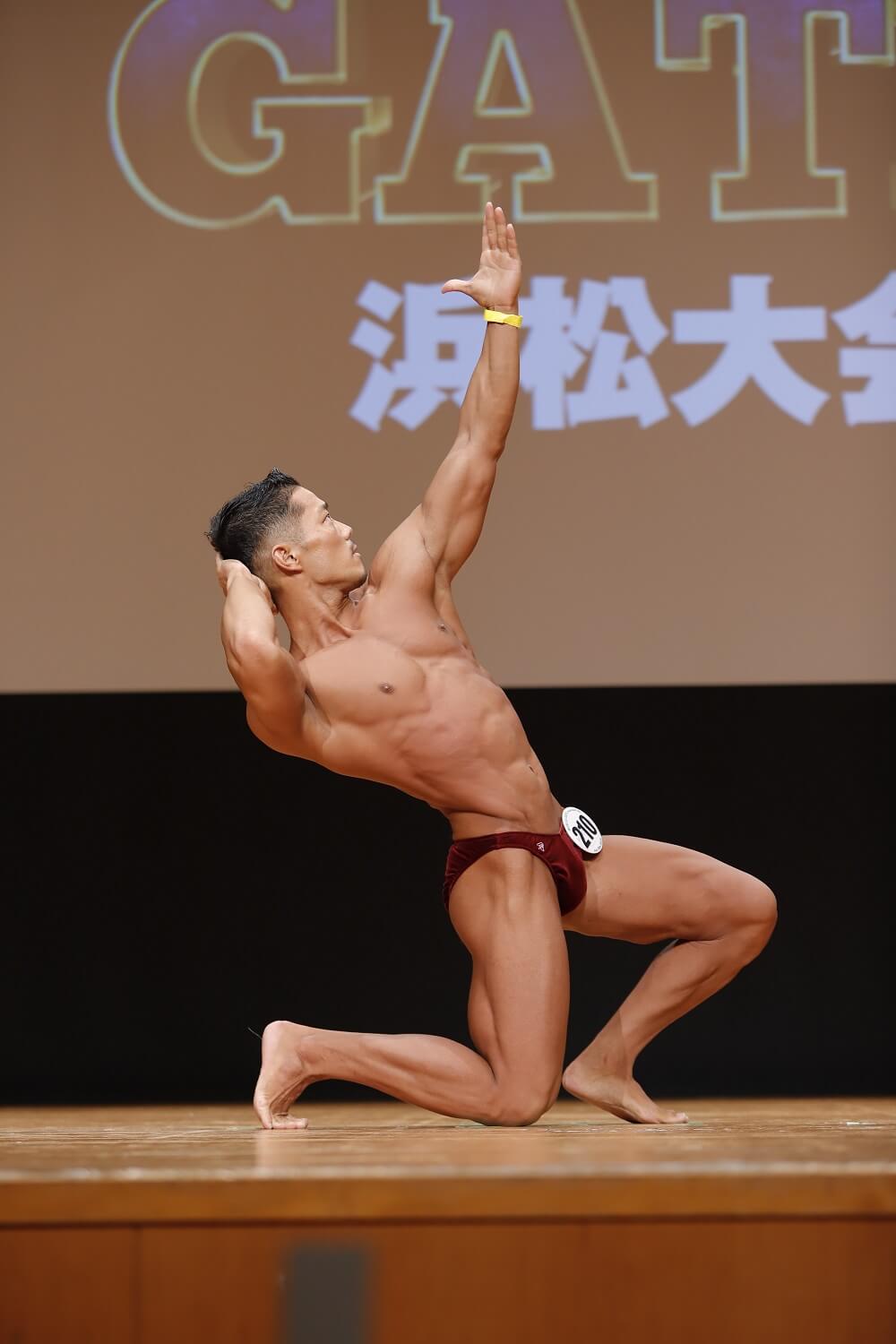 マッスルゲート浜松大会 ボディビル新人の部優勝 珍田拓実さん