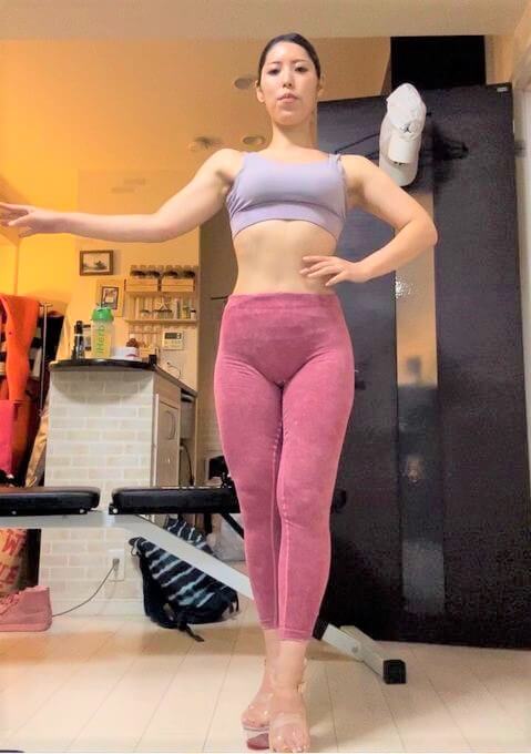 After（2023年6月）身長156cm 体重50.2kg 体脂肪率21.9％