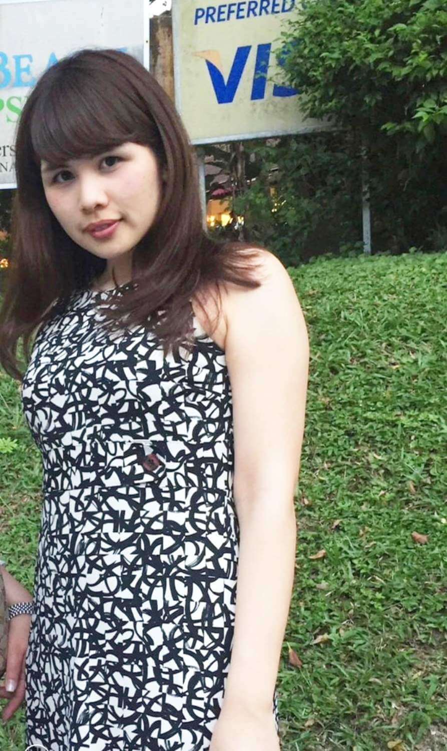 阿蘇品彩さん（肩幅にコンプレックスがあった時期）