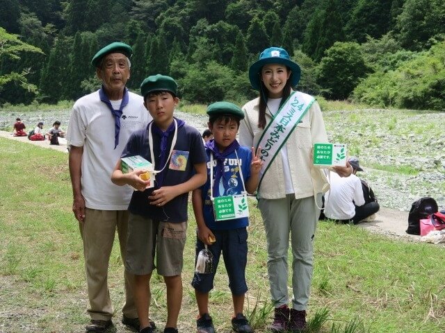 ミス日本みどりの大使の安藤きらりさん