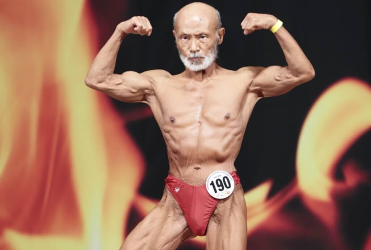 定年退職後にボディビルダーに」80歳以上級で3連覇の鉄人ビルダー