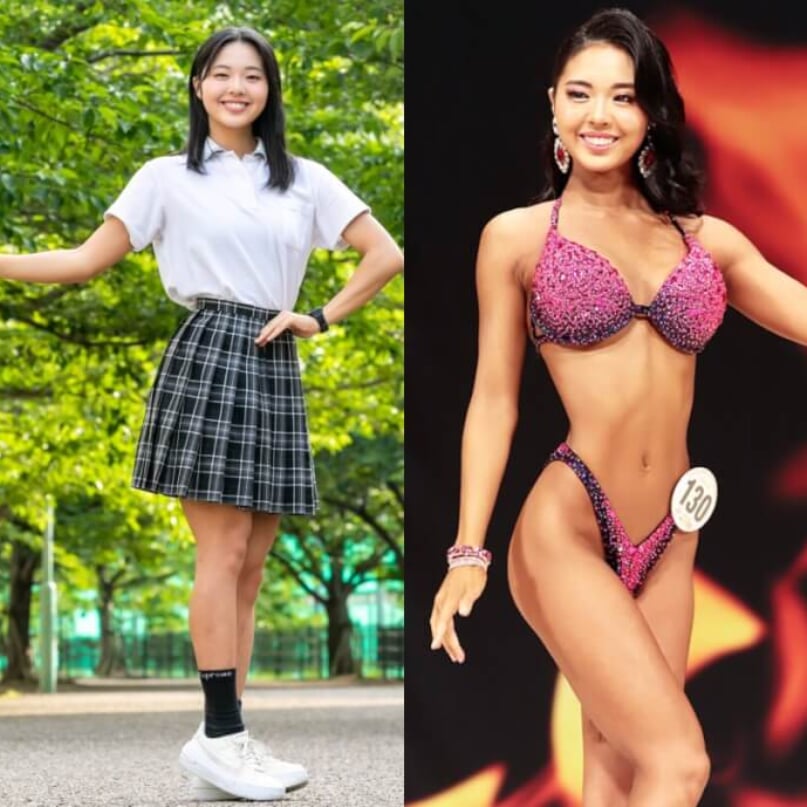 18歳の女子高生ビキニ選手は「勉強は学校で済ませ」放課後は