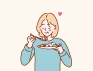 食事する人