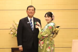 石破茂内閣総理大臣と佐塚こころさん
