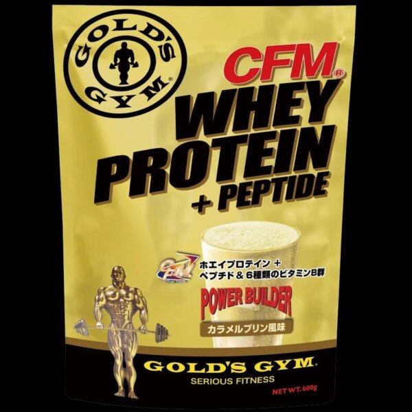 GOLD'S GYM（ゴールドジム）CFM®ホエイプロテインカラメルプリン風味600g