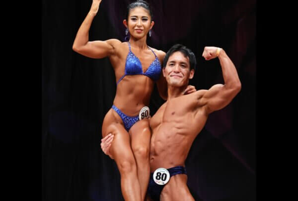 徳永澪子選手(左)と笠原偉児選手