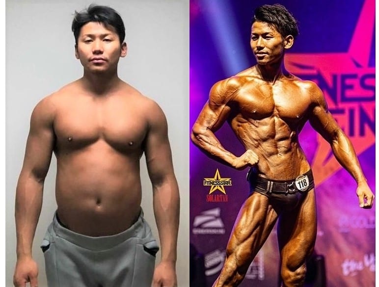 寿司100貫食べる男 たった５ヵ月でバキバキに 筋トレで大変身 ビフォーアフター Fitness Love