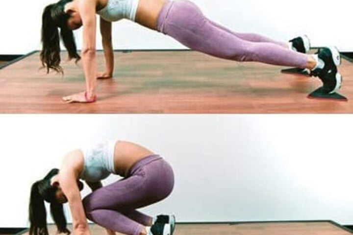 DAY４｜自宅で簡単！ヒップアップに効くトレーニング“ニータック”を美尻フィットネストレーナー・岡部友が伝授【9DAYS美尻チャレンジ】