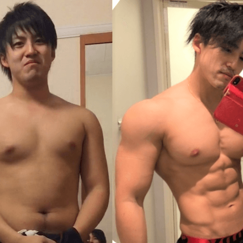 体重変動なしで劇的変化 22年間ポッチャリ男がムキムキに 筋トレで大変身 ビフォーアフター Fitness Love