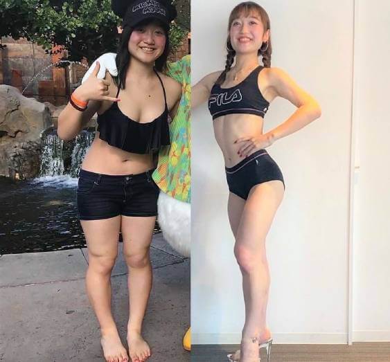 たった半年で14kg減に成功した女子大生 筋トレで大変身 ダイエットビフォーアフター ページ 2 2 Fitness Love