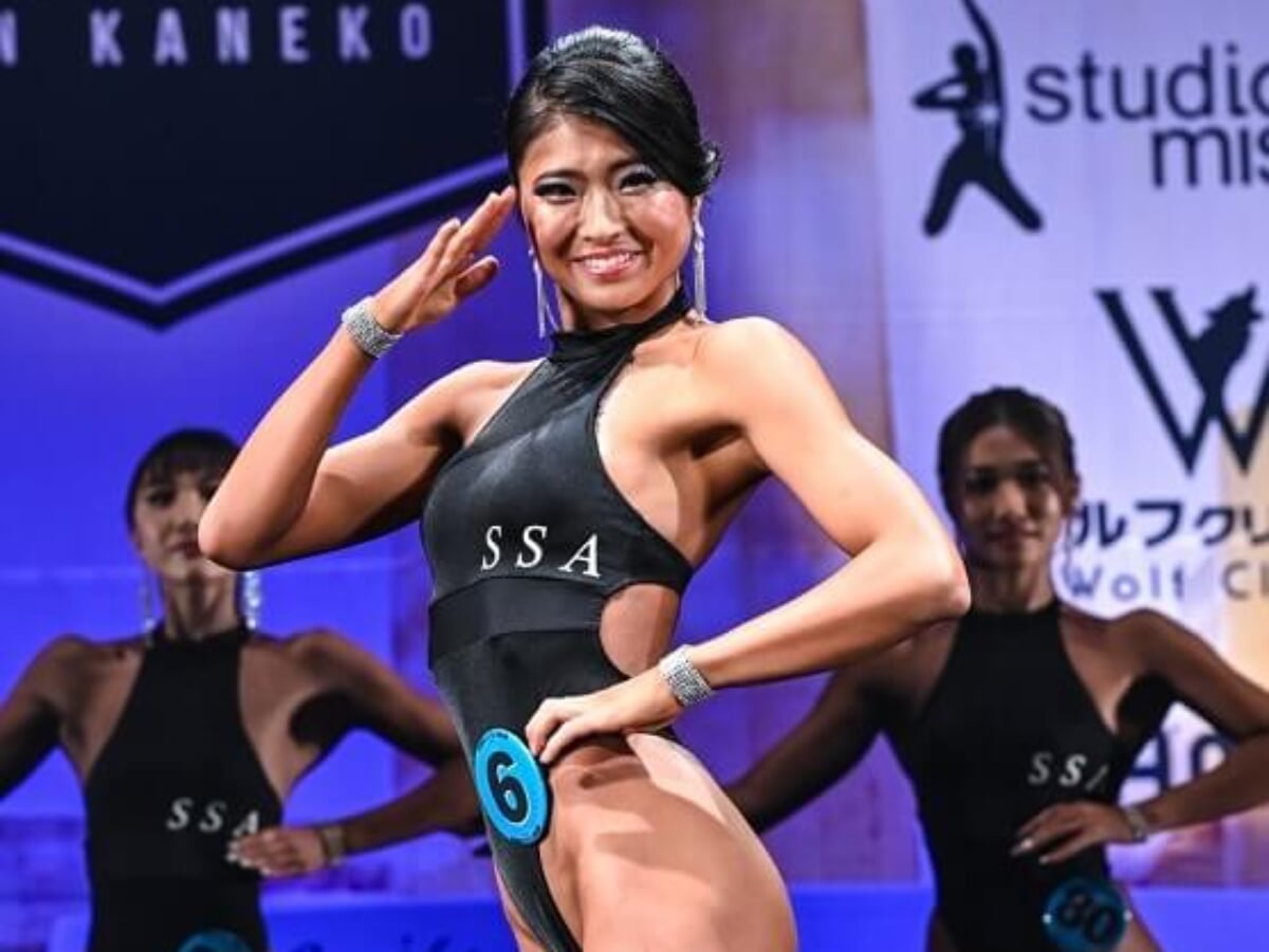 【大会着用なし】サマスタ　ビューティーフィットネスモデル　モノキニ　黒　ブラック 去年の私と😌🩵 #summerstyleaward #サマースタイルアワード