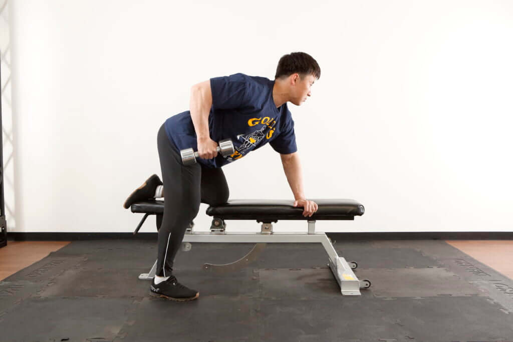 ワンハンドダンベルロウイング