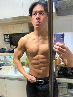 After（2023年2月）体重71kg、体脂肪率9%