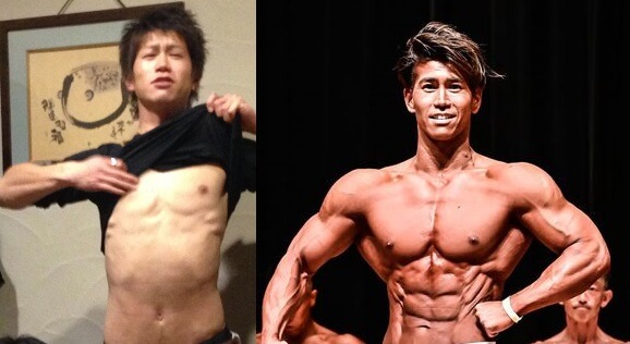 65kg→77kg（７年前との比較）