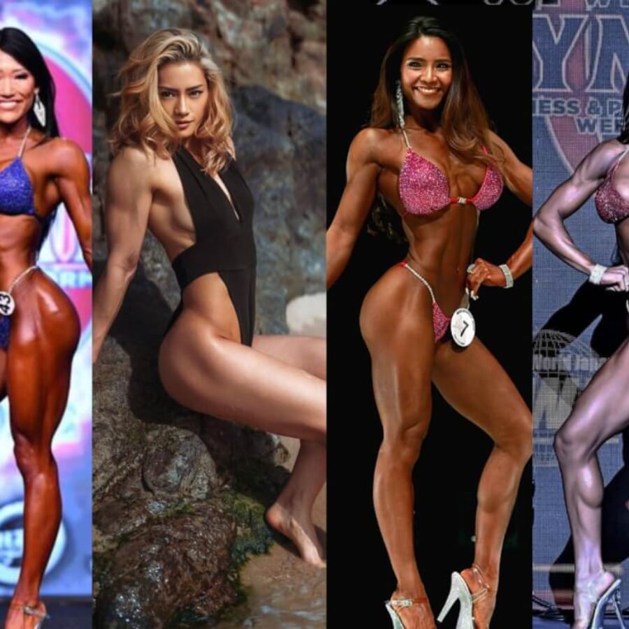 壮観！『マッスルコンテストジャパン』IFBBプロビキニ選手11名を一挙