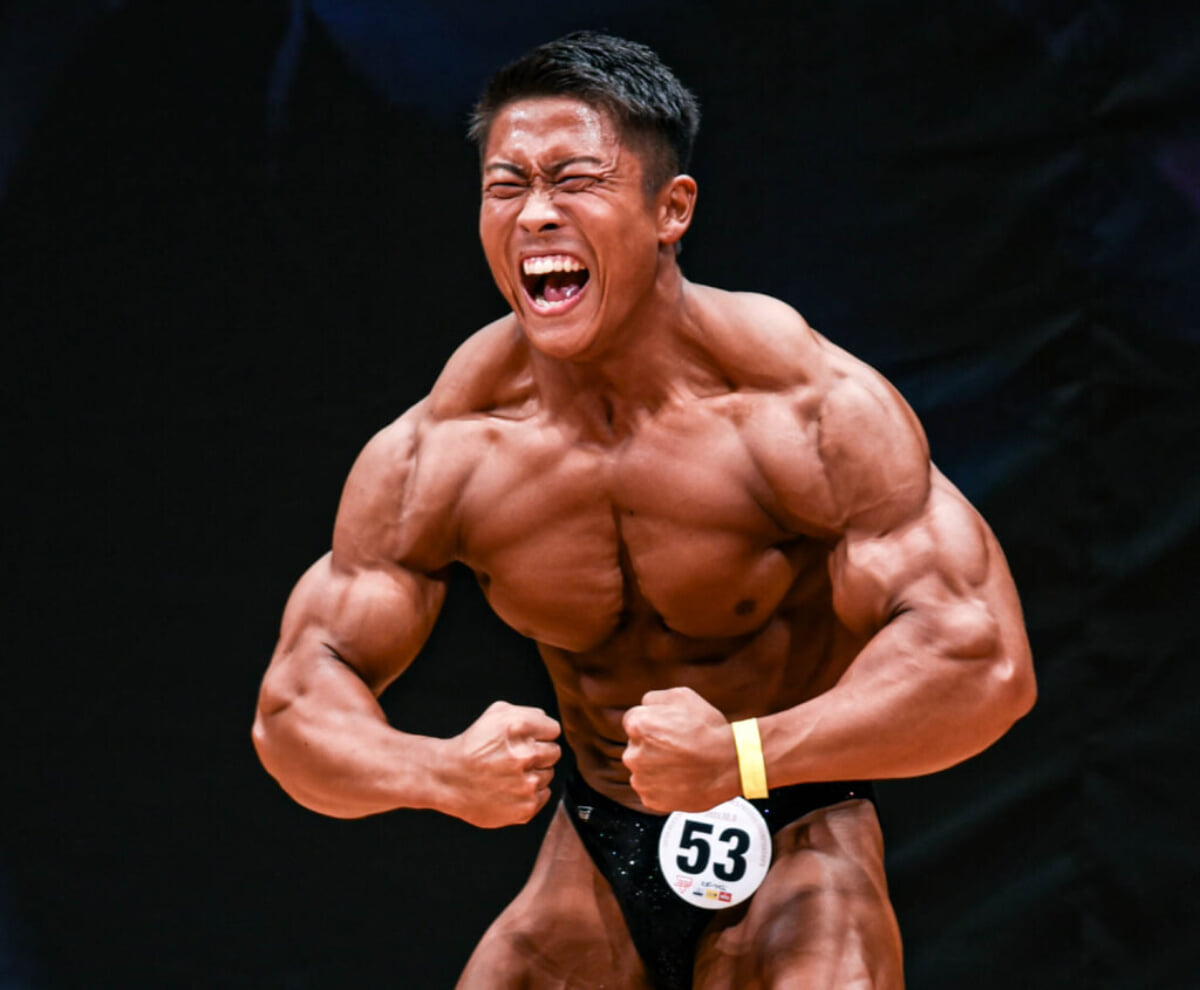 JBBF】日本一のボディビルダーは相澤隼人。腕の血管バリバリで貫禄の