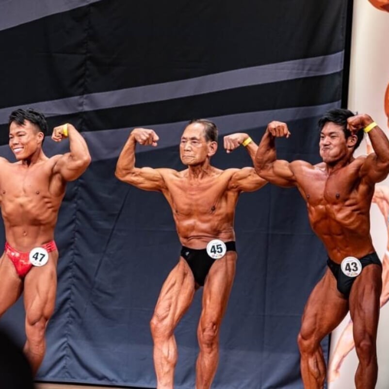 88歳のボディビルダー 年齢・体重無差別級の「日本男子ボディビル