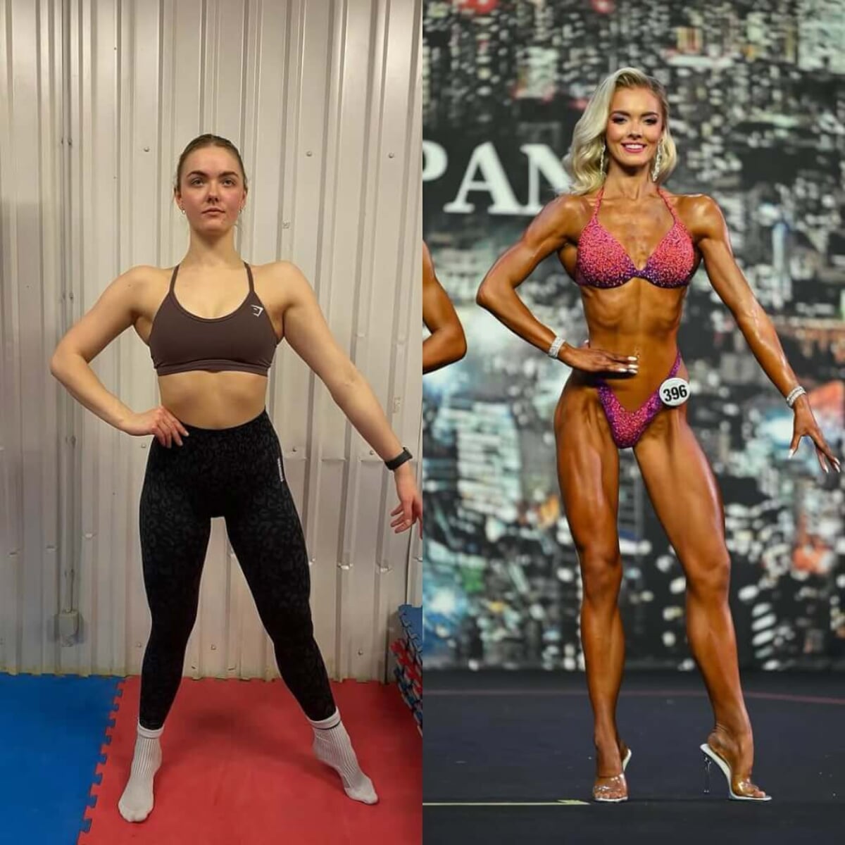 まるで別人！日本で世界ビキニ女王になった20歳の驚愕の変化