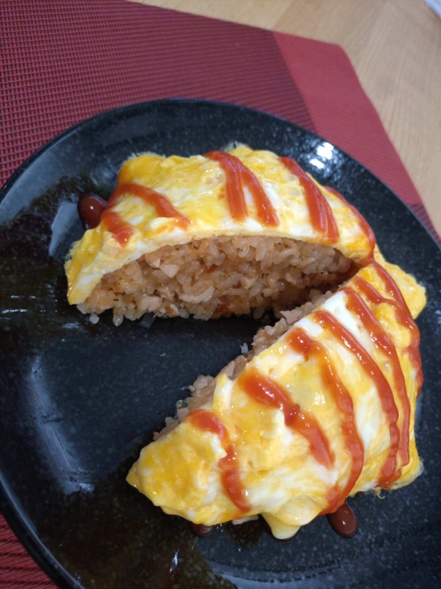 玉ねぎ1個入りカサ増しオムライス
