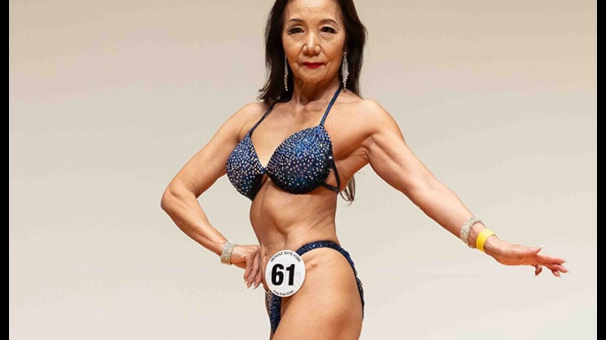70歳でビキニフィットネスに初挑戦し3大会目！「まだ始めたばかりで
