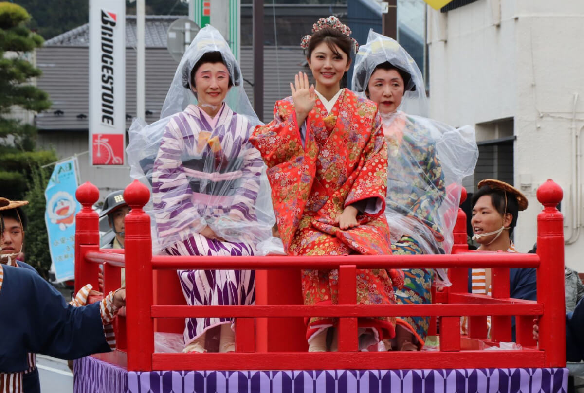 棚倉城御入城大名行列