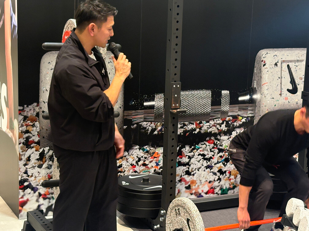 藤井選手によるデッドリフト指導