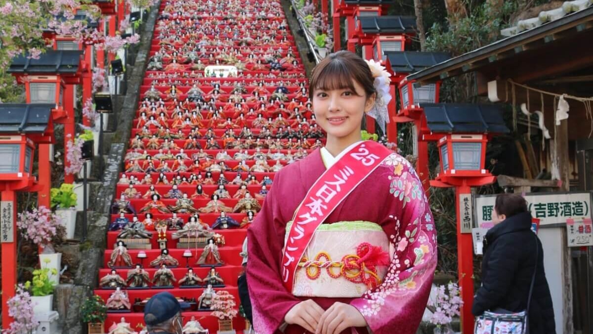 かつうらビッグひな祭りにミス日本グランプリが司会！圧巻の何千体もの