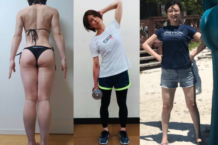 3人のビフォー（左：ちはるさん、中央：須佐さん、右：sahoさん）