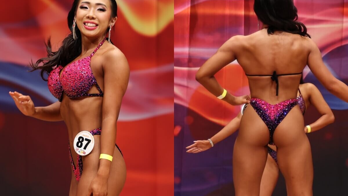 Sサイズ　コンテストビキニ　JBBF フィットネス 手持ちの服が全部着られなくなりました」20歳・女子大生が細いウエスト